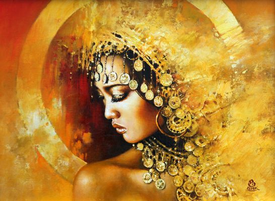 DZIEWCZYNA ZE ZŁOTEM